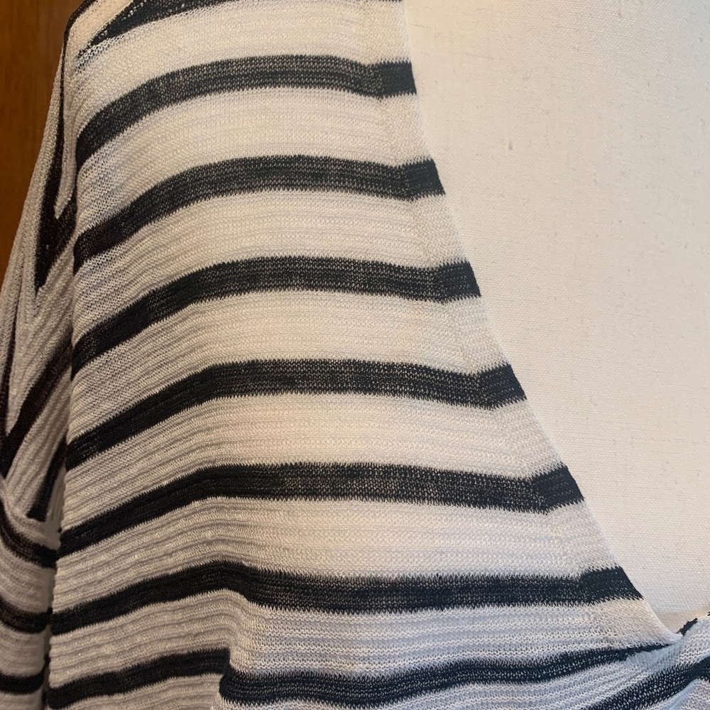 Eileen Fisher Linen Striped Top 1X